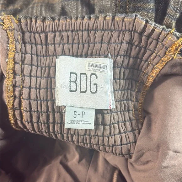 Urban Outfitters BDG Plaid Strapless Jumpsuit Women’s Small‎ Petite - Picture 4 of 6